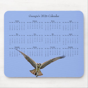 Osprey: Pas een kalender voor heel 2026 aan Muismat