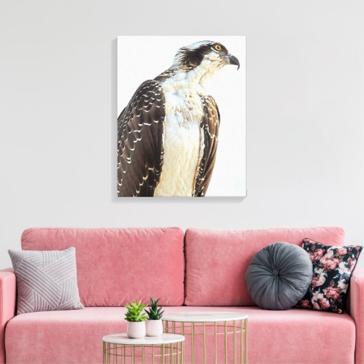 Osprey Profile Wrapped Canvas Afdruk (Insitu (Woonkamer))