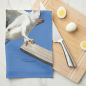 Osprey stretching wings Kitchen Towel Theedoek (Quarter Fold)