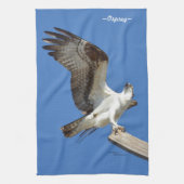 Osprey stretching wings Kitchen Towel Theedoek (Verticaal)