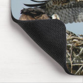 Osprey vliegend nest Mousepad Muismat (Hoek)