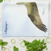 Osprey vogel vliegen Keuken Handdoek (Gevouwen)