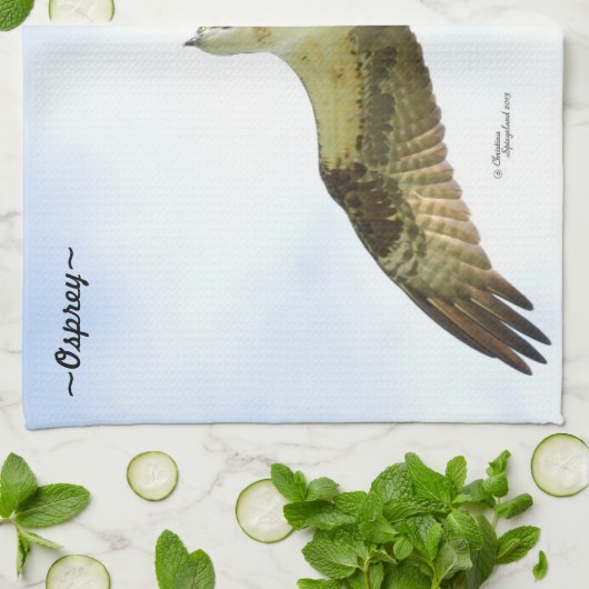 Osprey vogel vliegen Keuken Handdoek (Gevouwen)
