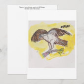 Osprey Wenskaart Kaart (Voorkant / Achterkant)