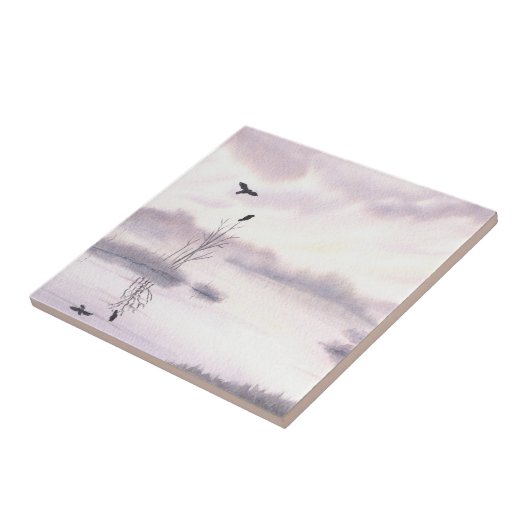 Ospreys op Dawn Tile Tegeltje (Zijkant)