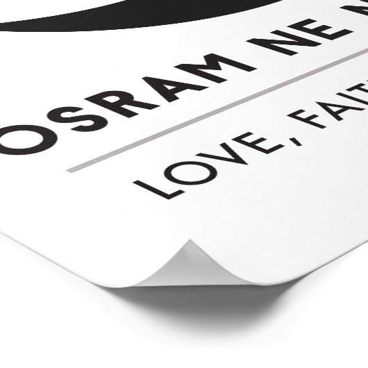 Osram ne nsoromma | liefde, trouw, harmonie poster (Hoek)