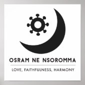 Osram ne nsoromma | liefde, trouw, harmonie poster (Voorkant)