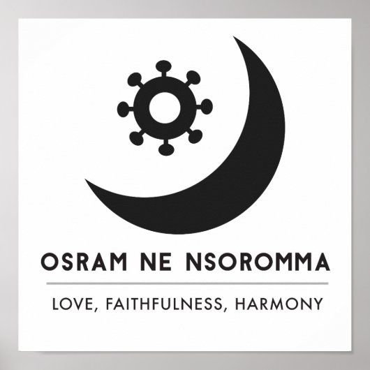 Osram ne nsoromma | liefde, trouw, harmonie poster (Voorkant)