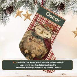 Osric the Owl | Woodland Whimsy  Kleine Kerstsok