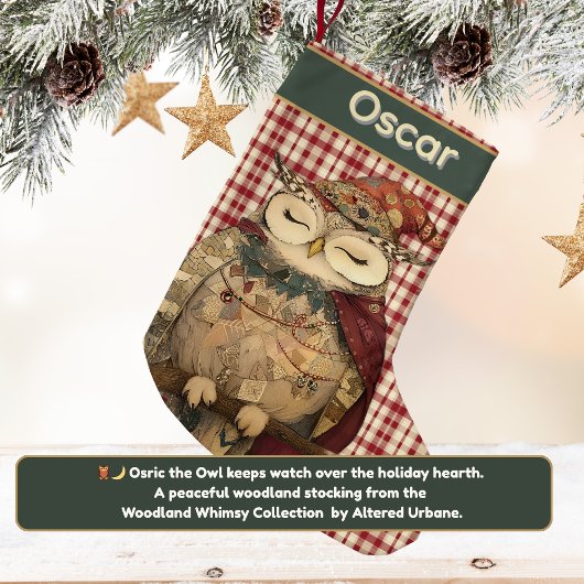 Osric the Owl | Woodland Whimsy  Kleine Kerstsok