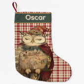 Osric the Owl | Woodland Whimsy  Kleine Kerstsok (Voorkant)