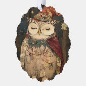 Osric the Owl | Woodland Whimsy  Ornament Kaart (Links)
