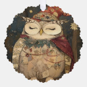 Osric the Owl | Woodland Whimsy  Ornament Kaart (Voorkant)