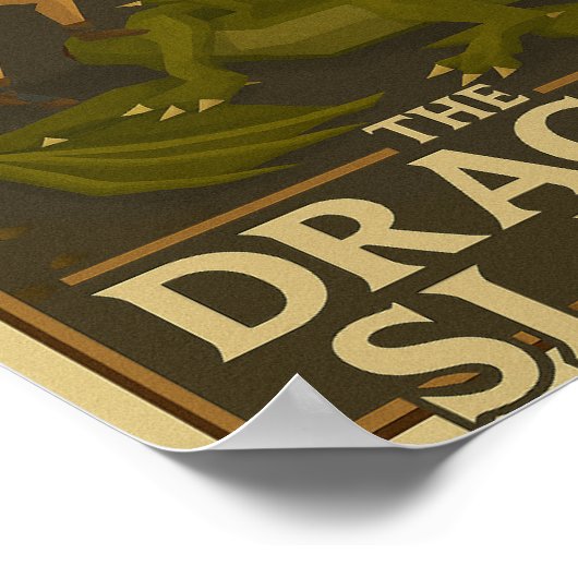 OSRS (Old School RuneScape) Dragon Slayer Victory Poster (Hoek)