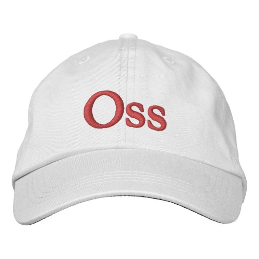 Oss Embroidered Baseball Cap (Voorkant)