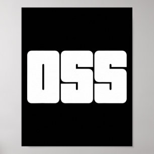 Oss vechtsporten voor karate en Braziliaanse jiu j Poster