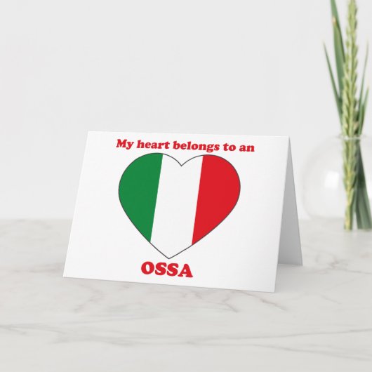 Ossa Feestdagen Kaart (Voorkant)