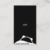 ossan*panda bear message  visitekaartje (Achterkant)