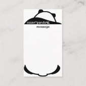 ossan*panda bear message  visitekaartje (Voorkant)