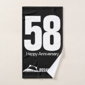 ossan*panda beer bad handdoek (Handdoek)