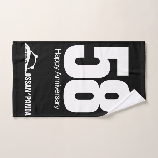 ossan*panda beer bad handdoek (Handdoek)