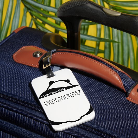 ossan*panda beer bagagelabel (Voorkant Insitu 1)