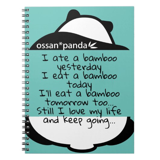 ossan*panda beer notitieboek (Voorkant)