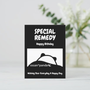 ossan * panda beer speciale remedie tegen het etik briefkaart
