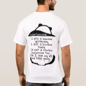 ossan*panda beer t-shirt (Achterkant)