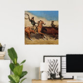 “Ossen naar de markt” Westerse kunst van Maynard D Poster (Thuiskantoor)