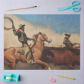 “Ossen naar de markt” Westerse kunst van Maynard D Tissuepapier (Craft)