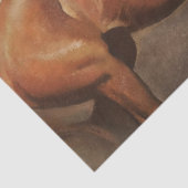 “Ossen naar de markt” Westerse kunst van Maynard D Tissuepapier (Detail)