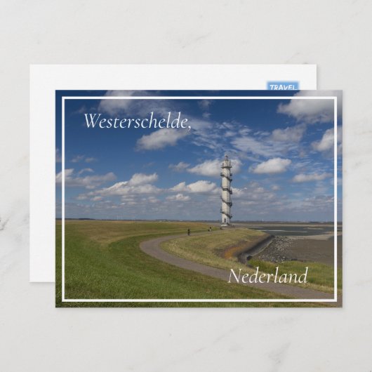 Ossenisse Radar Tower, Zeeland, Nederland Briefkaart (Voorkant / Achterkant)