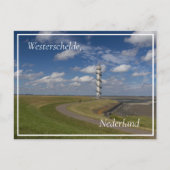 Ossenisse Radar Tower, Zeeland, Nederland Briefkaart (Voorkant)