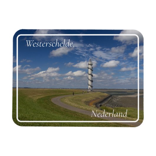 Ossenisse Radar Tower, Zeeland, Nederland Magneet (Horizontaal)
