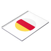 Ossetia Flag Notitieboek (Linkerzijde)