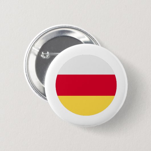 Ossetia Flag Ronde Button 5,7 Cm (Voorkant /achterkant)