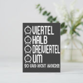 Ossi Ostdeutsche Uhrzeit Ossi Viertel Halb Um Uhr Briefkaart (Staand voorkant)