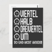 Ossi Ostdeutsche Uhrzeit Ossi Viertel Halb Um Uhr Briefkaart (Voorkant / Achterkant)