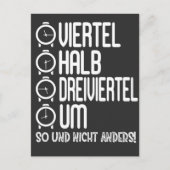 Ossi Ostdeutsche Uhrzeit Ossi Viertel Halb Um Uhr Briefkaart (Voorkant)