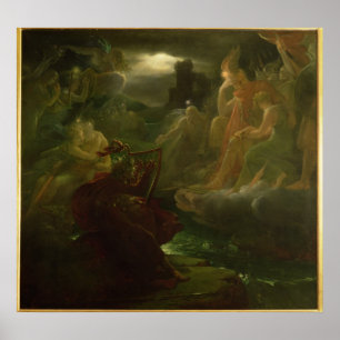 Ossian Conjving the Spirits of the River Poster