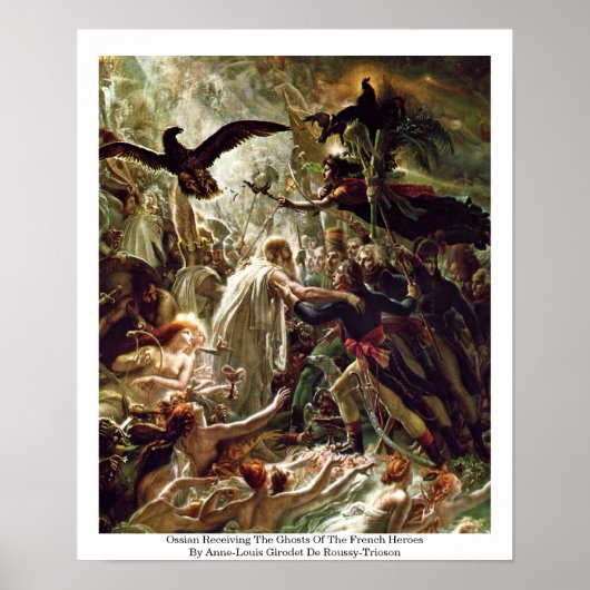 Ossian die de gastheren van de Franse helden ontva Poster (Voorkant)