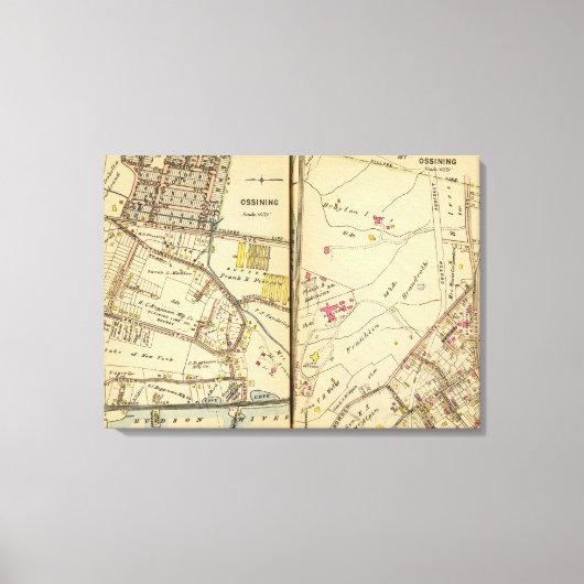 Ossining, New York 2 Canvas Afdruk (Voorkant)