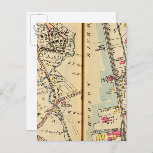 Ossining, New York 3 Briefkaart (Voorkant / Achterkant)