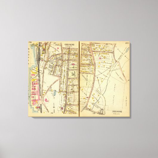 Ossining, New York Canvas Afdruk (Voorkant)