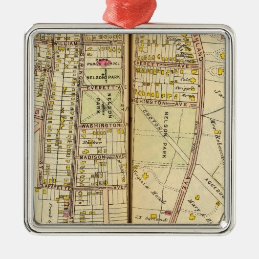 Ossining, New York Metalen Ornament (Voorkant)