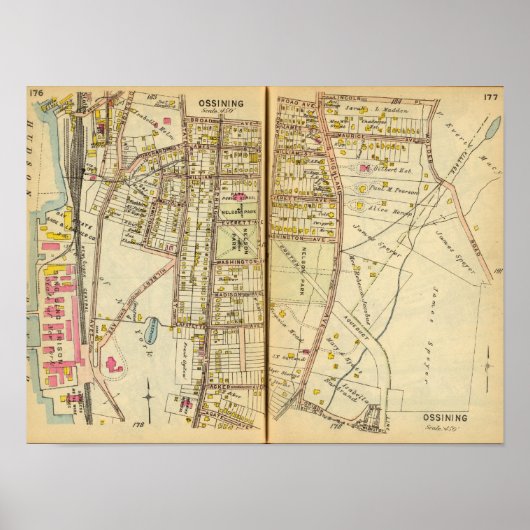 Ossining, New York Poster (Voorkant)