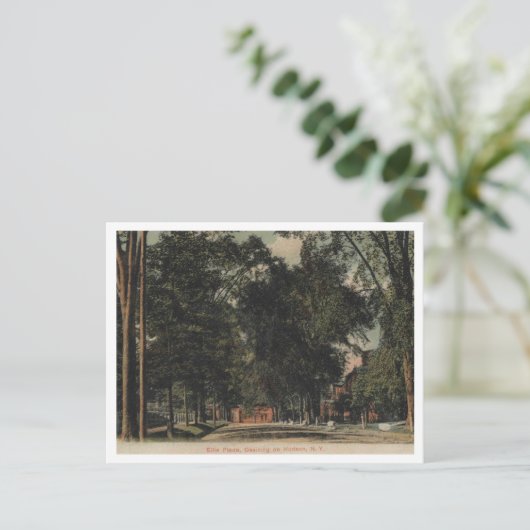 Ossining op de Hudson, Ellis Place Uitzicht, 1907 Briefkaart (Staand voorkant)