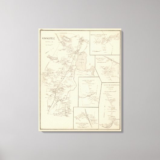 Ossipee, Carroll Co. Canvas Afdruk (Voorkant)
