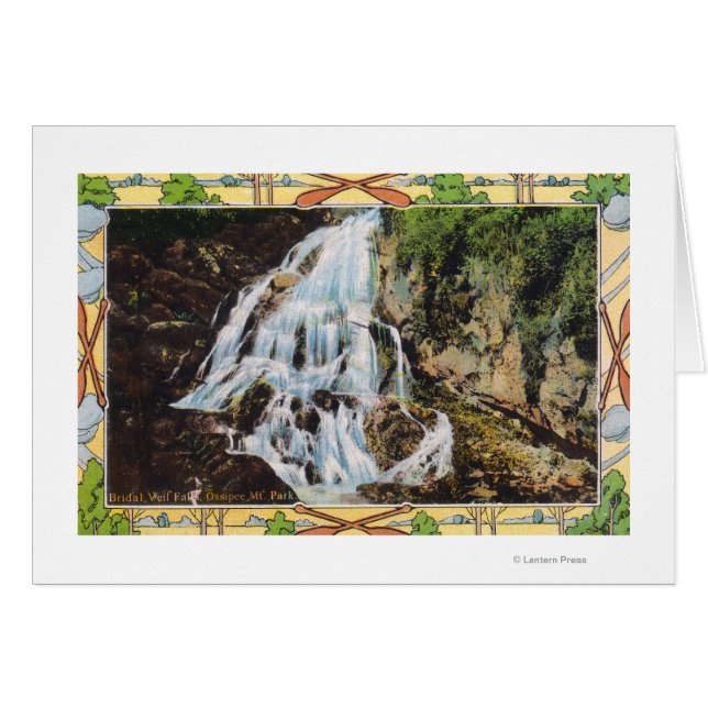 Ossipee Mountain Park Uitzicht van Bridal Veil (Voorkant Horizontaal)